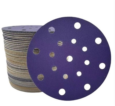 最高の紫色のセラミックベルクロサンディングディスク